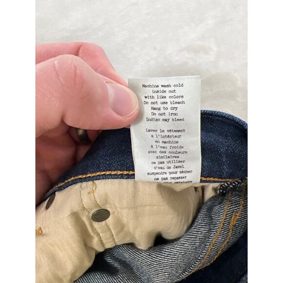 Rag & Bone Men’s Standard Fit Skinny Leg Jean 31 Rinse Selvge Button Fly Capsule - Picture 8 of 10